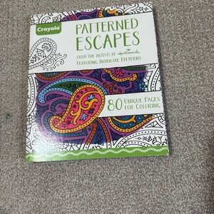 Crayola Adult Coloring Book with Vibrant Patterns